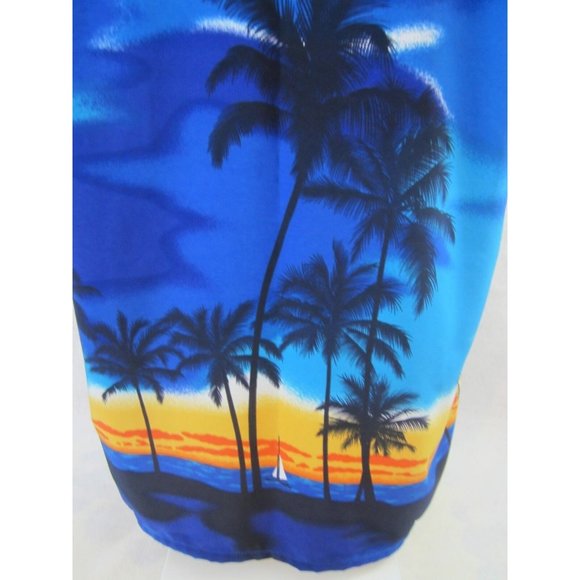 KENNINGTON vintage 1990s Men Hawaiian ALOHA shirt p2p 25.5" L silhouette camp - Picture 5 of 7